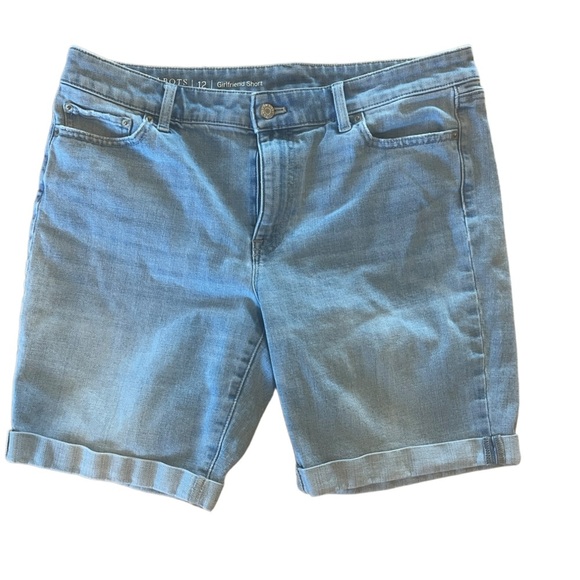 GIRLFRIEND DENIM SHORTS 12 - Picture 2 of 5